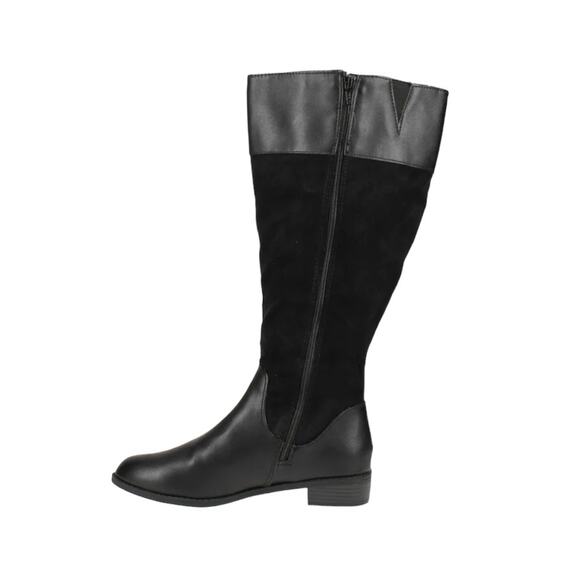 NWT Karen SCOTT Black Knee-High Women's Boots. Size 8W Wide Calf - Picture 3 of 7